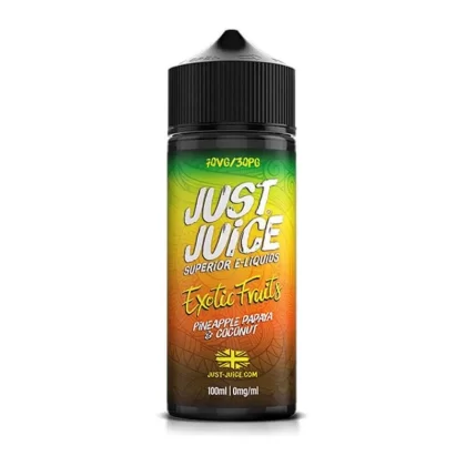 Pineapple Papaya Coconut By Just Juice Exotic Range 100ml Shortfill - Ejuicewarehouse