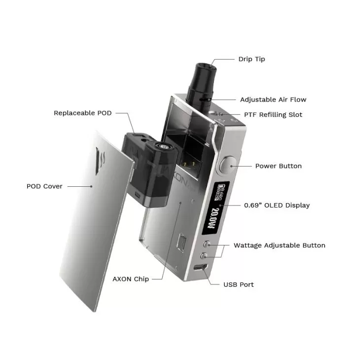 VAPORESSO DEGREE POD KIT - Lava, Red - Image 2
