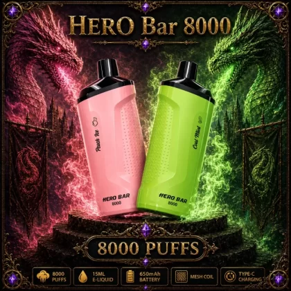 HERO Bar 8000 - Watermelon Patch (WHT Series)