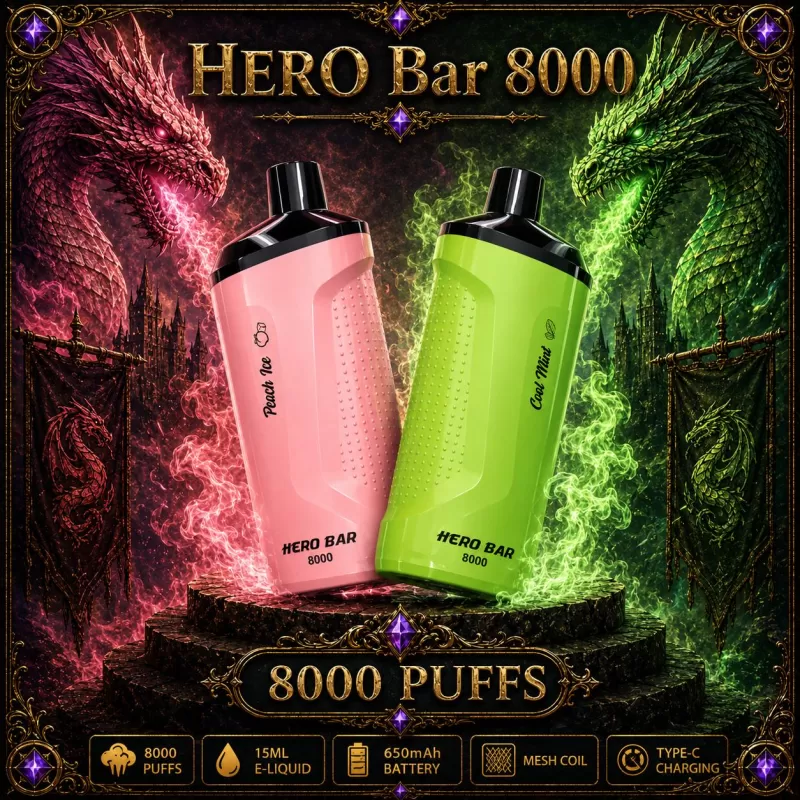 HERO Bar 8000 - Watermelon Patch (WHT Series)