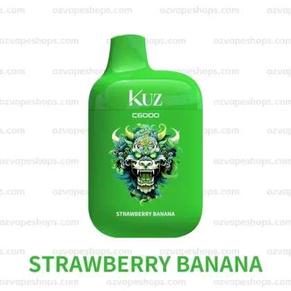 KUZ C6000 PUFFS – STRAWBERRY BANANA - Ozvapeone