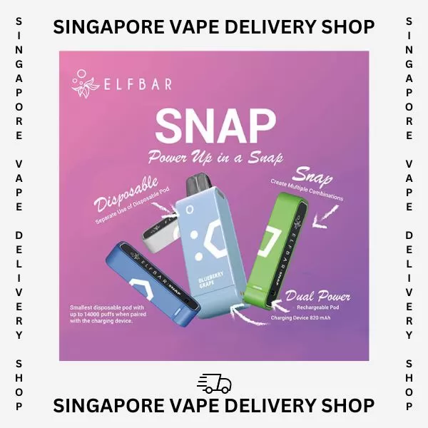 Elf Bar Snap 14000 Puffs - Starter Kit (Device + Cartridge) / Long Jing Tea - Image 3
