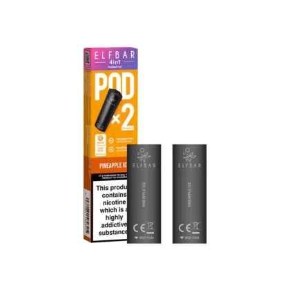 Elf Bar 4in1 Pineapple Ice Pods (2 Pack) - Strength#20mg