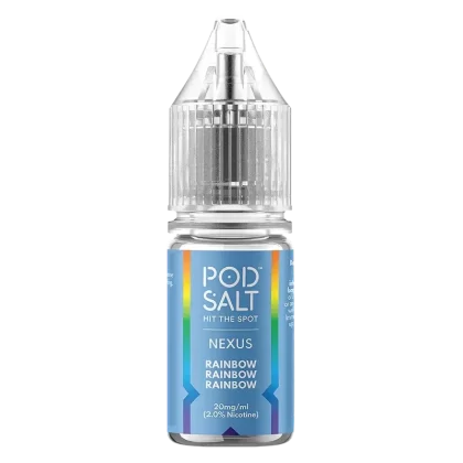 Rainbow Nic Salt E-Liquid by Nexus Pod Salt - Strength#10mg>20mg
