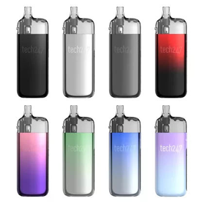 SMOK Tech247 Pod System 30W 1800mAh - Color#Black>Silver>Gun Metal>Red Black>Pink Purple>Green Gradient>Blue Gradient>Purple Blue (616BAF)