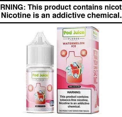 WATERMELON ICE BY POD JUICE SALT PJ5000 SERIES 30ML - Vapejuice