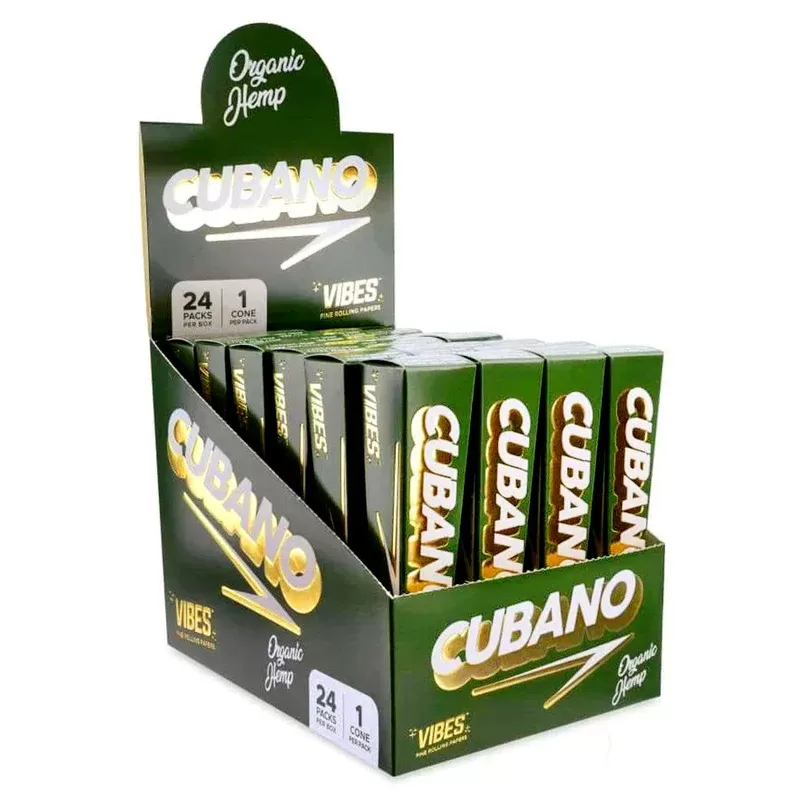 Vibes – Cubano Organic Hemp Cones (24packs of 1 Cone)