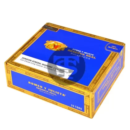 Romeo Y Julieta Reserve Real Toro Nicaragua, 25 count box - Ejuicewarehouse