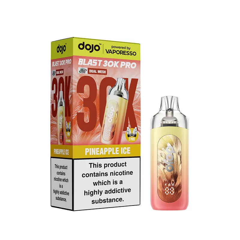 Vaporesso DOJO Blast 30K Pro Prefilled Pod Kit - Strawberry Ice - Vapestore Co - Image 2