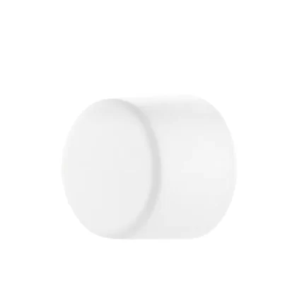 Child Resistant Plastic Caps | Smooth Matte w/ Foam Liner | 18mm – White – 144 Count
