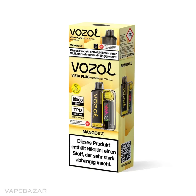 Vozol Vista Plug – Mango Ice Starter Kit - Pod Kit; La Fume; 850 mAh - Image 3