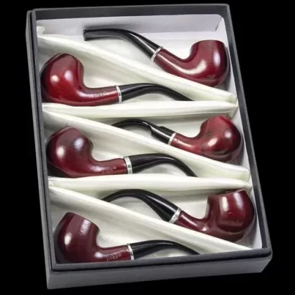 Fujima Wooden Bent Pipes – 6 Pack