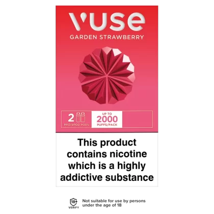 Vuse Pro Pods vPro Garden Strawberry - 12mg - 12mg - Vape Product (330226)