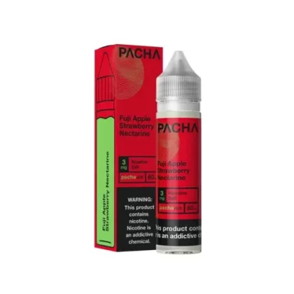 Pacha Fuji Apple Strawberry Nectarine Synthetic Nicotine 60ml E-Juice - Eliquidsupply