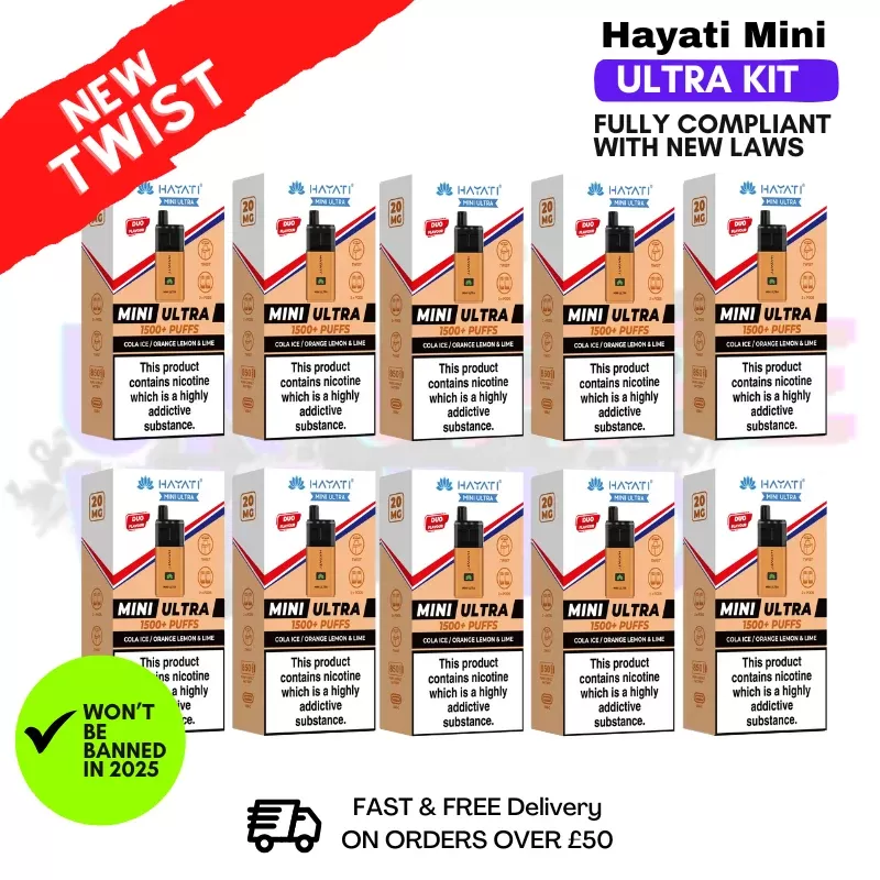 Cola Ice Hayati Mini Ultra 1500 Box Of 10