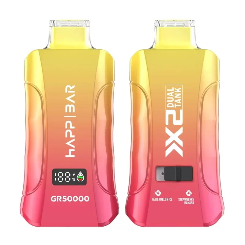 Happ Bar GR50000 | 2-in-1 dual option, 50000 puffs, 46ml, LED display, bulk disposable vape - Aiviouvapes