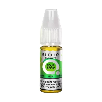 Sour Apple Elfliq Nic Salt E-liquid By ELF Bar - Eliquidsupply