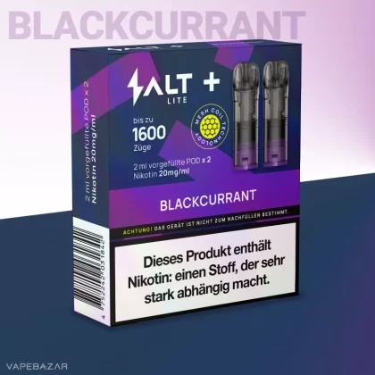 Salt+ Lite Pod – Blackcurrant (2er Pack) - Schwarze Johannisbeere