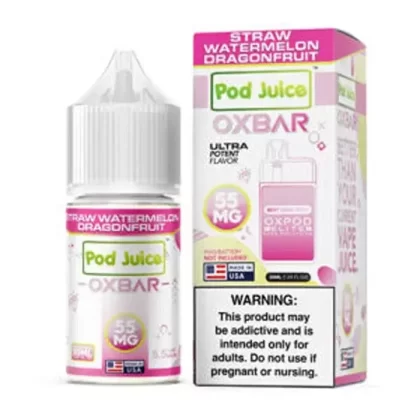 Strawberry Watermelon Dragonfruit Nicotine Salt by Oxbar x Pod Juice - Size#30ml~Nicotine#35MG>55MG