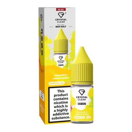 Pineapple Lemon Burst By Crystal Clear Salt 10ml - Nicotine Strength#20mg (Salt)>10mg (Salt)