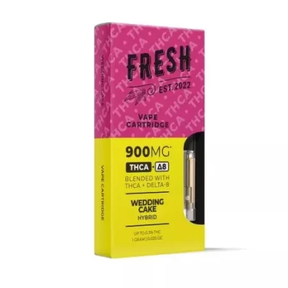 Wedding Cake Cartridge – THCA, D8 Blend – 900mg – Fresh