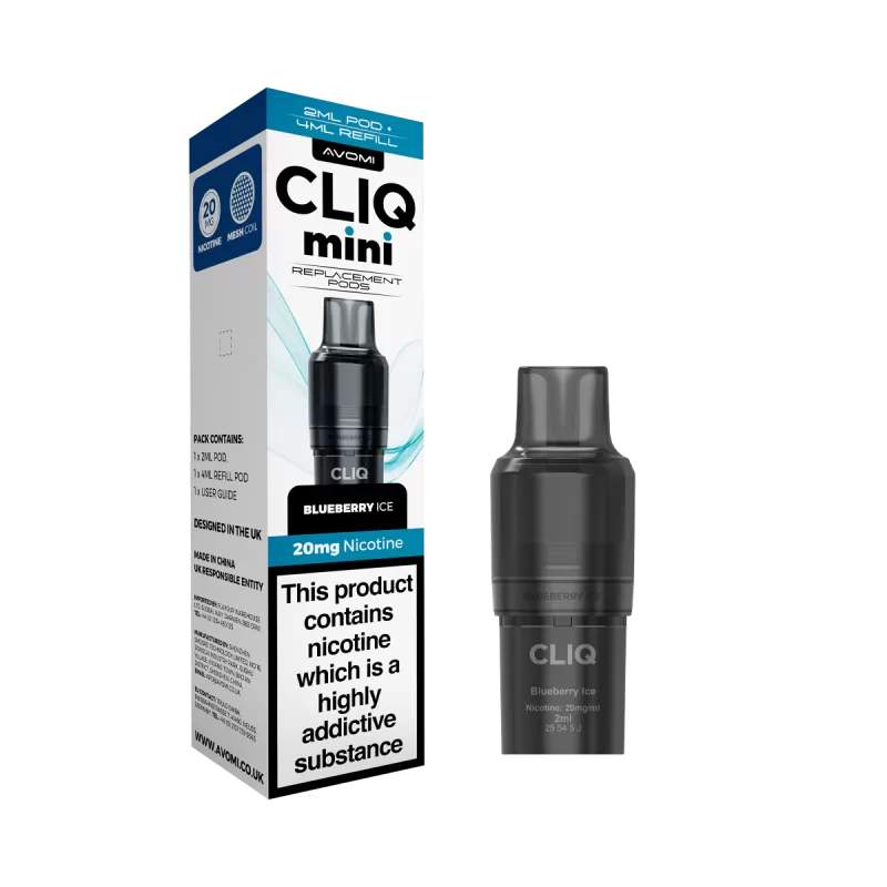 Avomi Cliq Mini Pods - Strawberry Ice - Ecigwizard