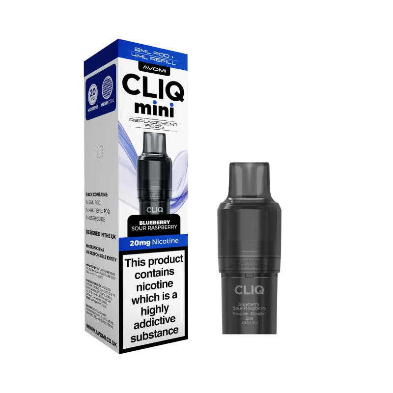 Avomi Cliq Mini Pods - Strawberry Ice - Ecigwizard - Image 2