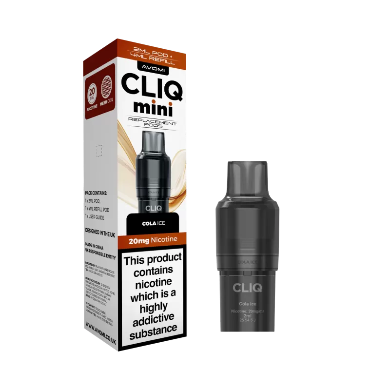Avomi Cliq Mini Pods - Strawberry Ice - Ecigwizard - Image 3