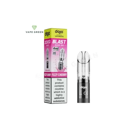 Fizzy Cherry Prefilled Pod by Vaporesso Dojo Blast 2000 Go