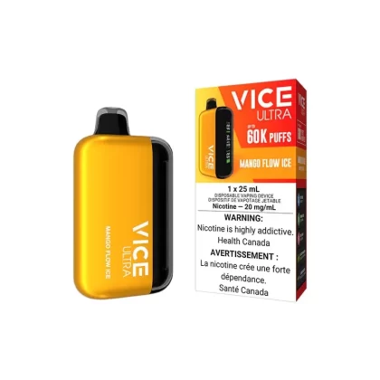 Vice Ultra 60K Disposable Vape – Mango Flow Ice - Eliquidsupply
