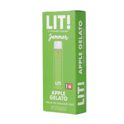 Lit! THC-A Liquid Diamonds Vaporizer – 1000mg - Apple Gelato (H), Berry Blue (I)