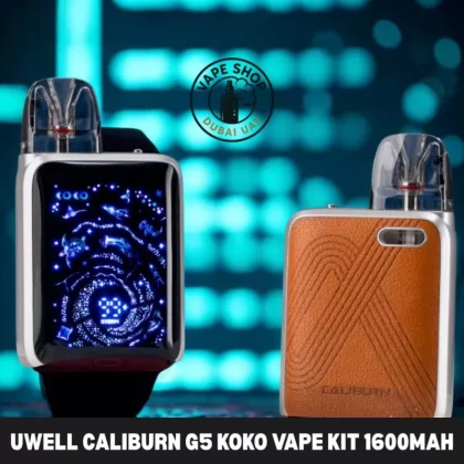 Uwell Caliburn G5 Koko Vape Kit 1600mAh 3ml (Max 35W) in the UAE - Fantasy Pink, Golden Brown