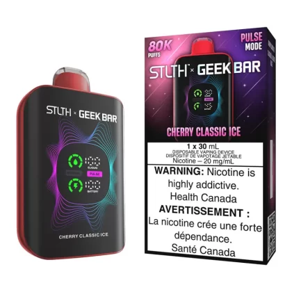 STLTH X Geek Bar Disposable Vape Device - Cherry Classic Ice - 20mg/ml