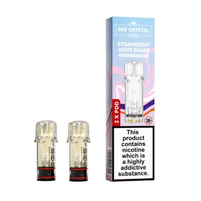 Strawberry Kiwi Shake Prefilled Pods by SKE Crystal Plus (2 x 2ml)