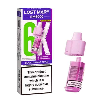 Blackcurrant Apple Lost Mary BM6000 Refill Pack - Vape Product