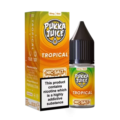 Pukka Juice Nic Salt E-Liquid Tropical - Nicotine Strength#20mg>10mg (2FF168)