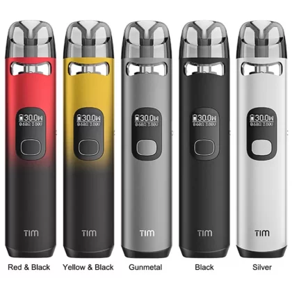 Vapefly Tim Pod System Kit - Color#Red&Black>Black>Gunmetal>Silver>Yellow&Black