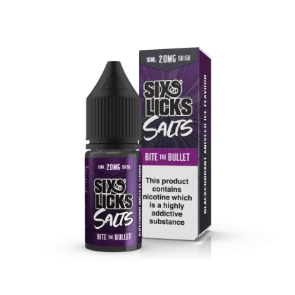 SIX LICKS BITE THE BULLET 10ML NIC SALT E-LIQUID
