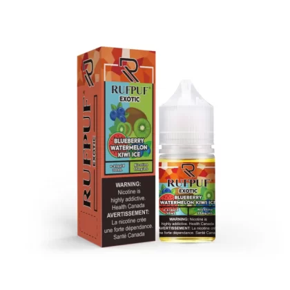RufPuf Exotic Blueberry Watermelon Kiwi Ice Nic Salt – 30ml - Vape Product, Vape Product
