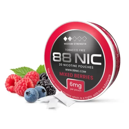 88 Nic Mixed Berries Nicotine Pouches - Medium / 6mg