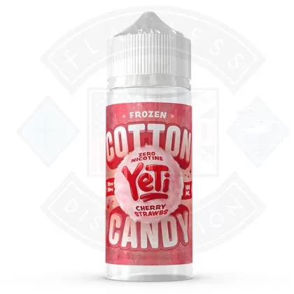 Yeti Cotton Candy Frozen Cherry Strawbs 0mg 100ml Shortfill
