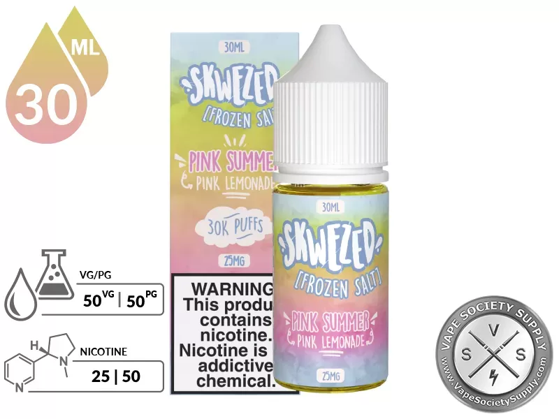 Pink Lemonade Iced SKWEZED SALT 30ml - Image 2