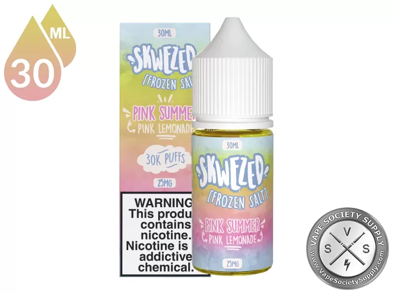 Pink Lemonade Iced SKWEZED SALT 30ml - Image 3