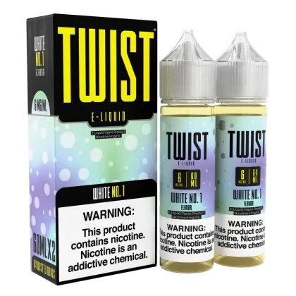 TWIST E-Liquid - White No. 1 - 120ML E-Liquid (Twin 60ML Pack) - 6MG