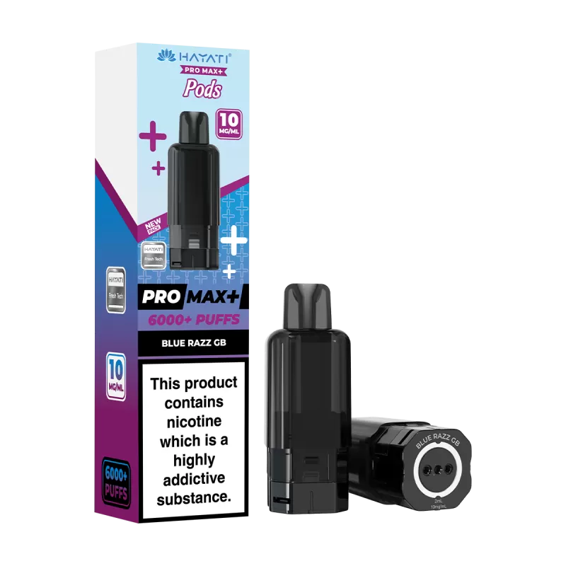 Blue Razz GB Hayati Pro Max+ Refill Pack - Vape Product, Vape Product - Image 2