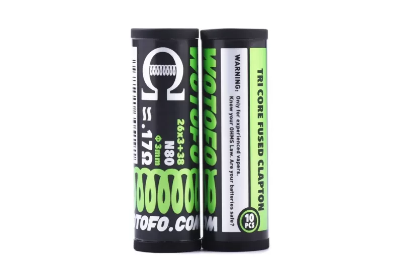 Wotofo Tri Core Fused Clapton Coils 0.17ohm 10pcs/pack - Ecigdepot