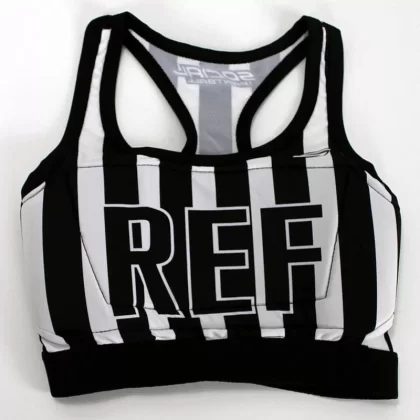 Grit Women’s Racerback Padded Sports Bra, Zebra Ref