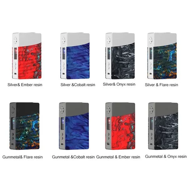 Geekvape Nova 200W TC Box Mod by dual 18650 Batteries - Gunmetal&Ember Resin