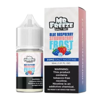 Mr.Freeze Blue Raspberry Strawberry Frost Salt 30ml E-Juice - Eliquidsupply