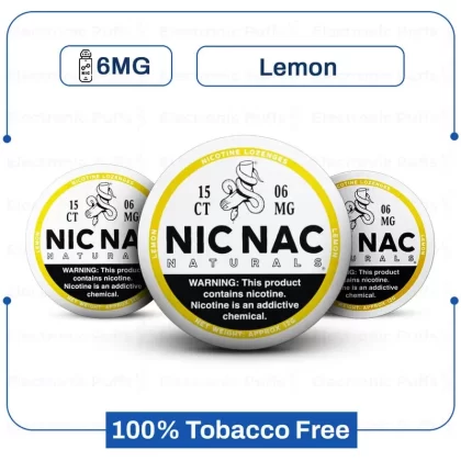 Buy Nic Nac Lemon 6mg Nicotine Pouch Online | Electronicpuffs